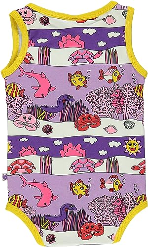 Body sin mangas con paisaje submarino para bebés y niños pequeños Småfolk 2