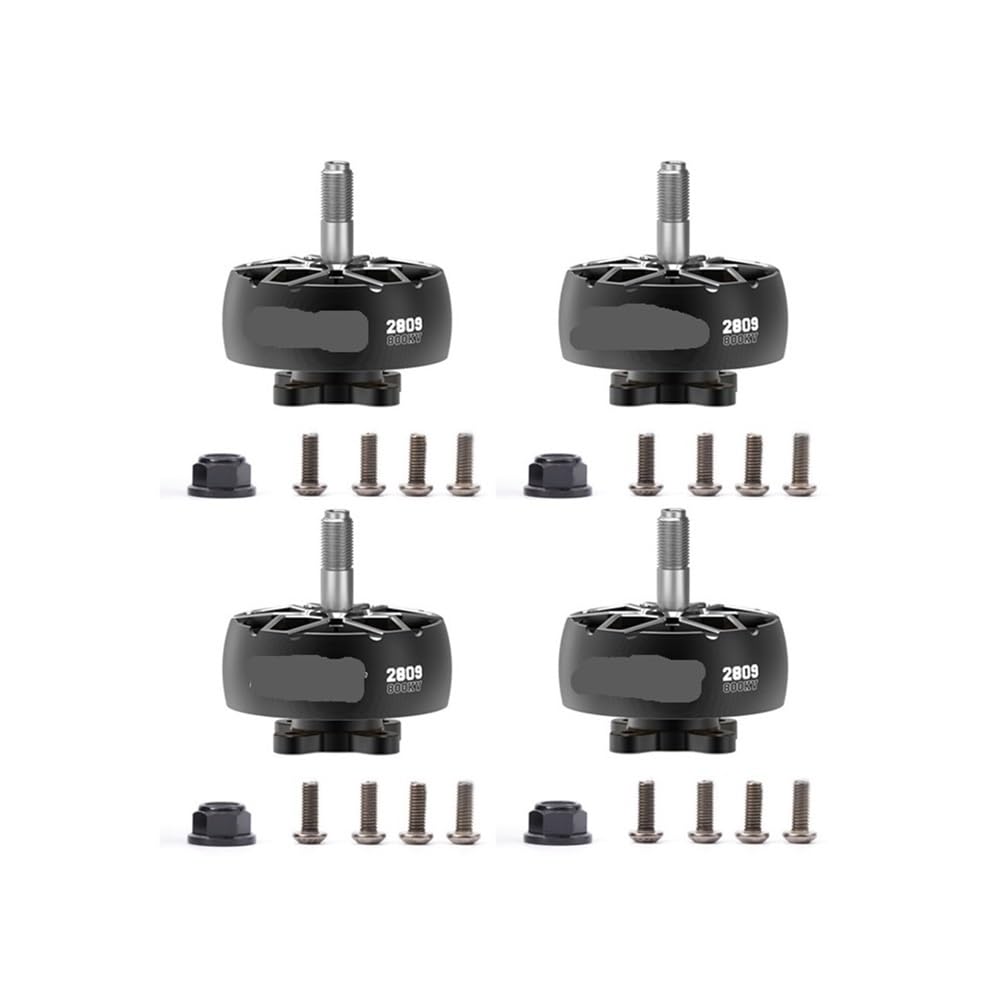 Moteur sans balais 2809 800KV anti-vibrations avec arbre en titane 5mm pour drone F5 4S-6S