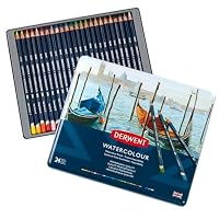 DERWENT(R) Watercolour Pencils, Set of 24, Professional Quality, 32883