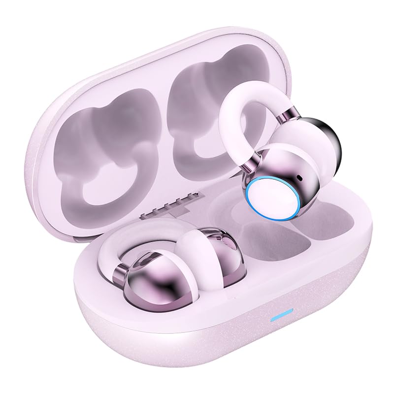 Auriculares Bluetooth Clip-on F11 DUOSSEAR Rosa miniatura 1
