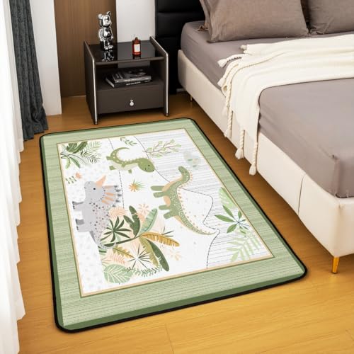 Tapete decorativo Feelyou para niños 3x5 verde y gris miniatura 4
