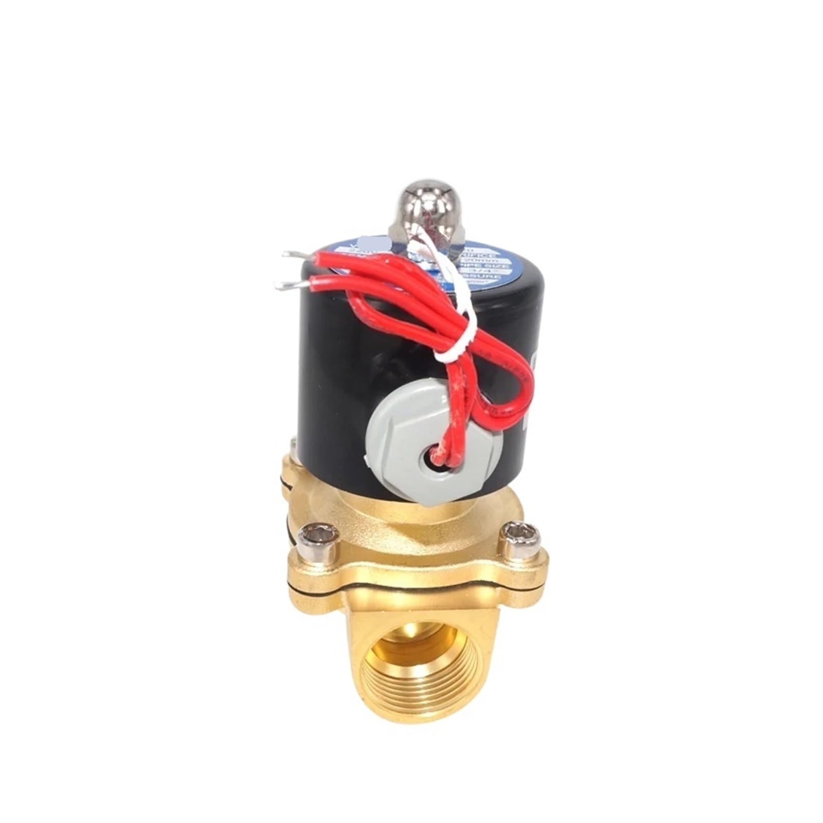 Zamknięty zawór wody serii 2W 1/4" 1/8" 1/2" 3/4" AC220V DC24V elektryczny zawór elektromagnetyczny olej pneumatyczny zawór pneumatyczny NC (2W160-15,DC12V)