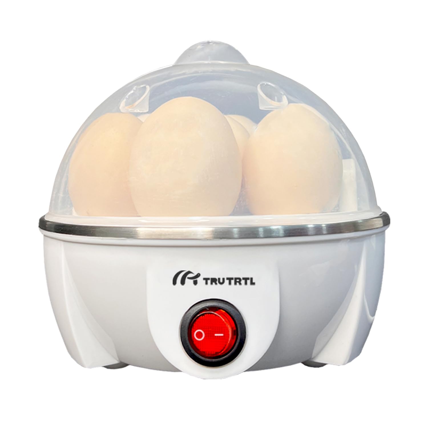 Smart Instant Egg Boiler Machine 350 Watts | Boil upto 7 Eggs (Hard, Medium, Soft) | Automatic, Overheat Protection | White| Plastic| 14 ounces(414 ml)
