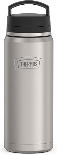 Miniatura 8 de THERMOS Serie ICON, Botella de Bebidas de Acero Inoxidable de Doble Temperatura, 40 oz, Grafito Grafito,Glacier,Mate acero inoxidable (Matte