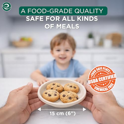 57% Off ECO SOUL Compostable Paper Plates - 100 Pack - Image 2