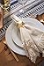 DII Farmhouse Braided Stripe Table Runner Collection, 15x108 (15x113, Fringe Included), Navy Blue