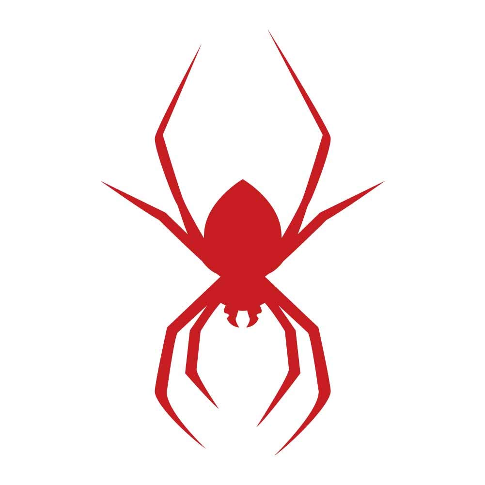 Amazon.com: Spider Silhouette V5 4 inch Red Indoor Outdoor