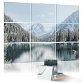 ENSEPST 9 Pack Wall Art Acoustic Panels,48" X 36"Sound Absorbing Panels, Decorative Sound Dampening Panels, Acoustic Treatment for Studio Home and Office ?Distant place?