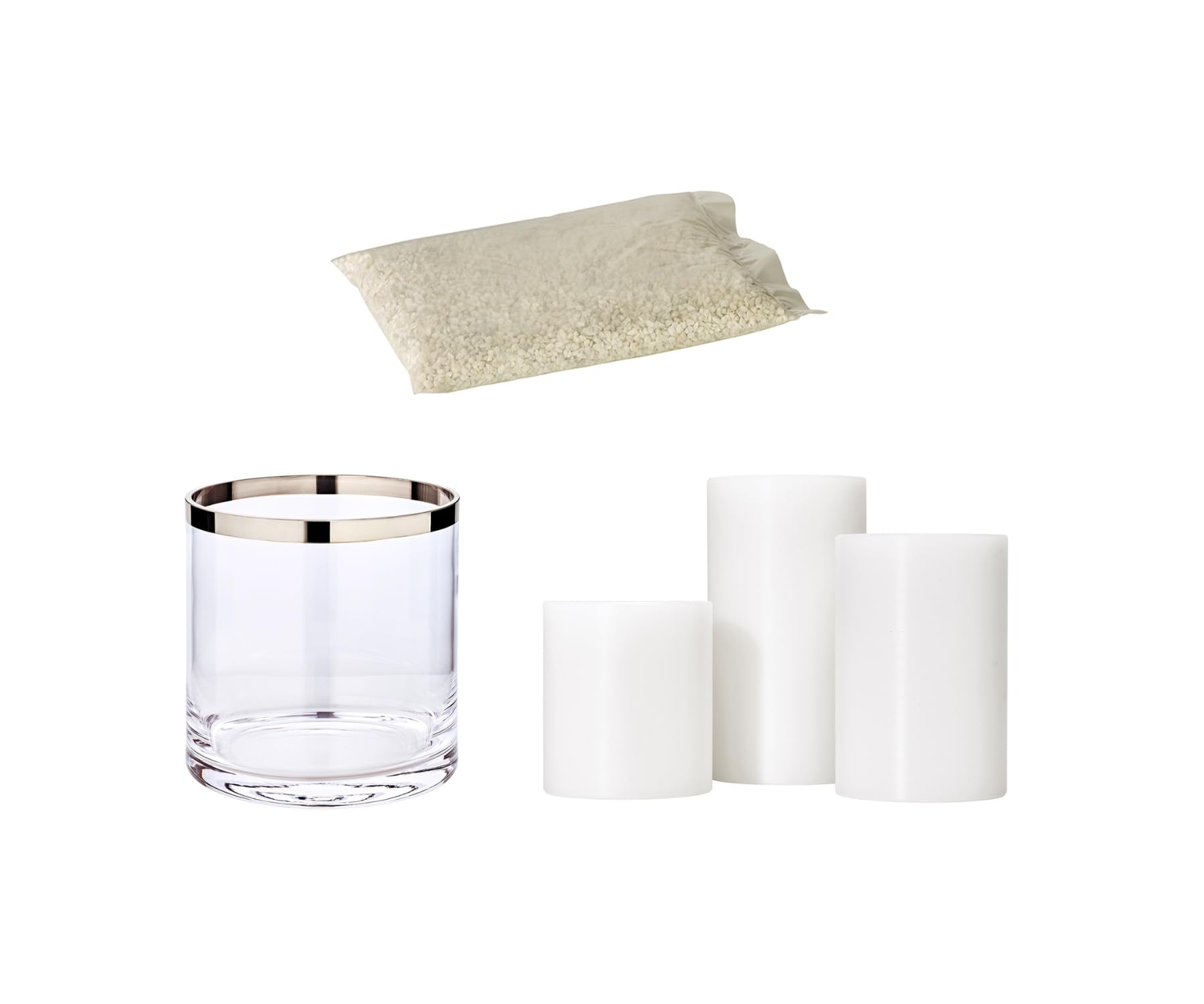 Set Di 2 Portacandele Sanremo Nichelati Diametro 10 Cm Per Candele A Colonna ø 8 Cm - 4