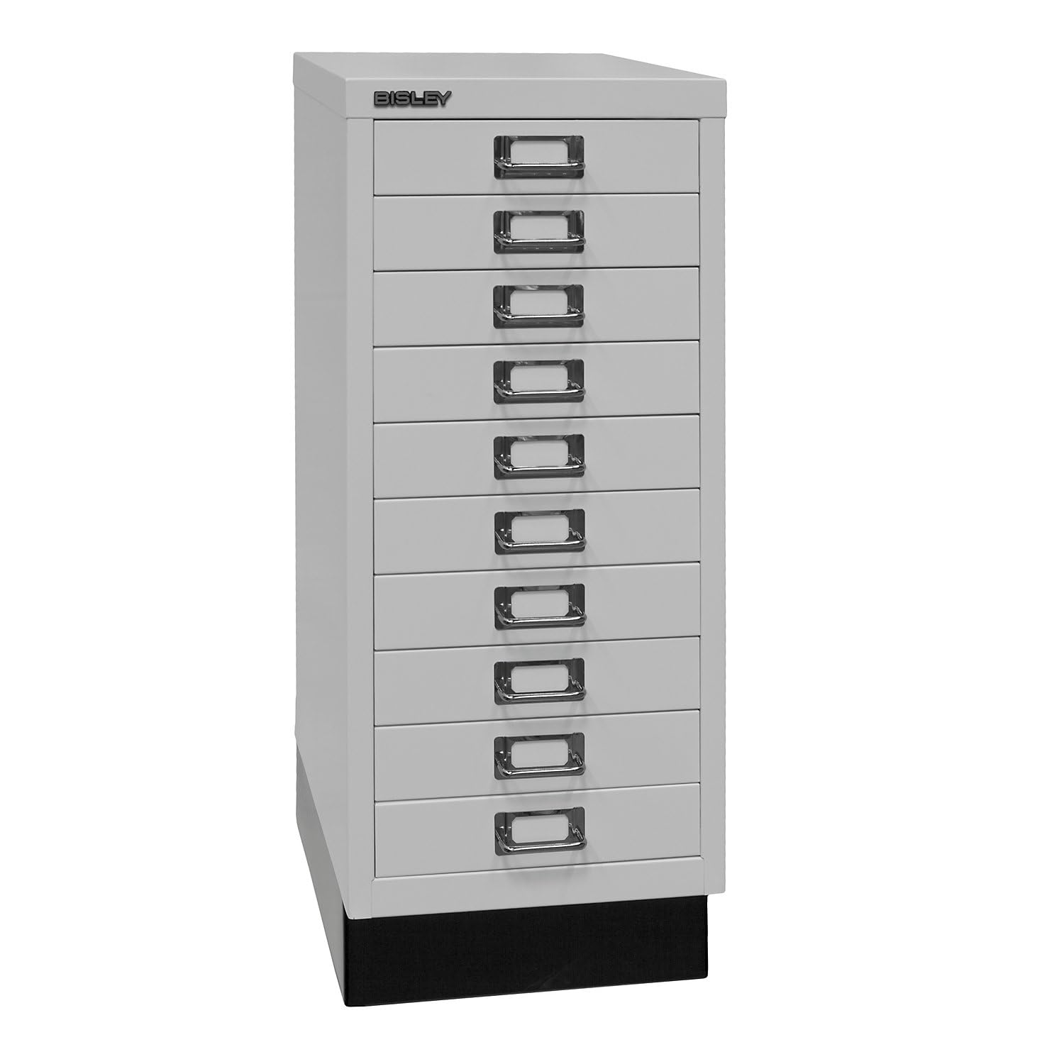 BISLEY | Serie 29 MultiDrawer™ | con zócalo | DIN A4 | 10 cajones | Gris Luminoso.