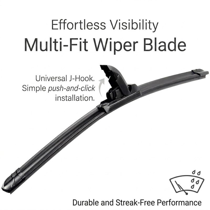 Image of Potauto Front Wiper Blade Compatible with MG Astor | 24 inch Driver & 16 inch Passenger Side | High Performance | Pack of 2 | F686