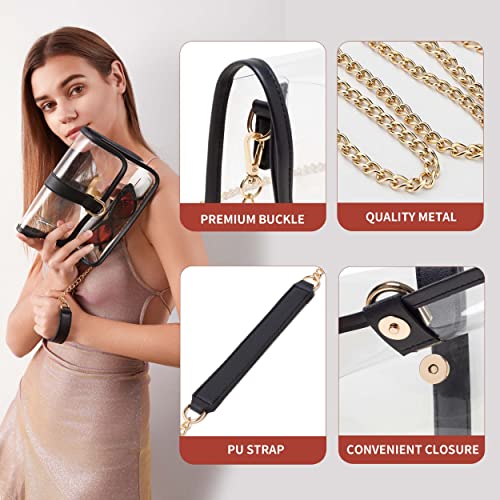 Vorspack Clear Purse - Stadium Approved Clear Crossbody Bag for Women, Concert, Sport4