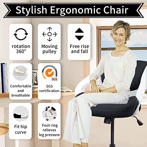 Tall Office Chair,Drafting Chair,Ergonomic Office Computer Desk Chair,Lumbar Support& Waist Support Function For Office &Home - Black #TOP2