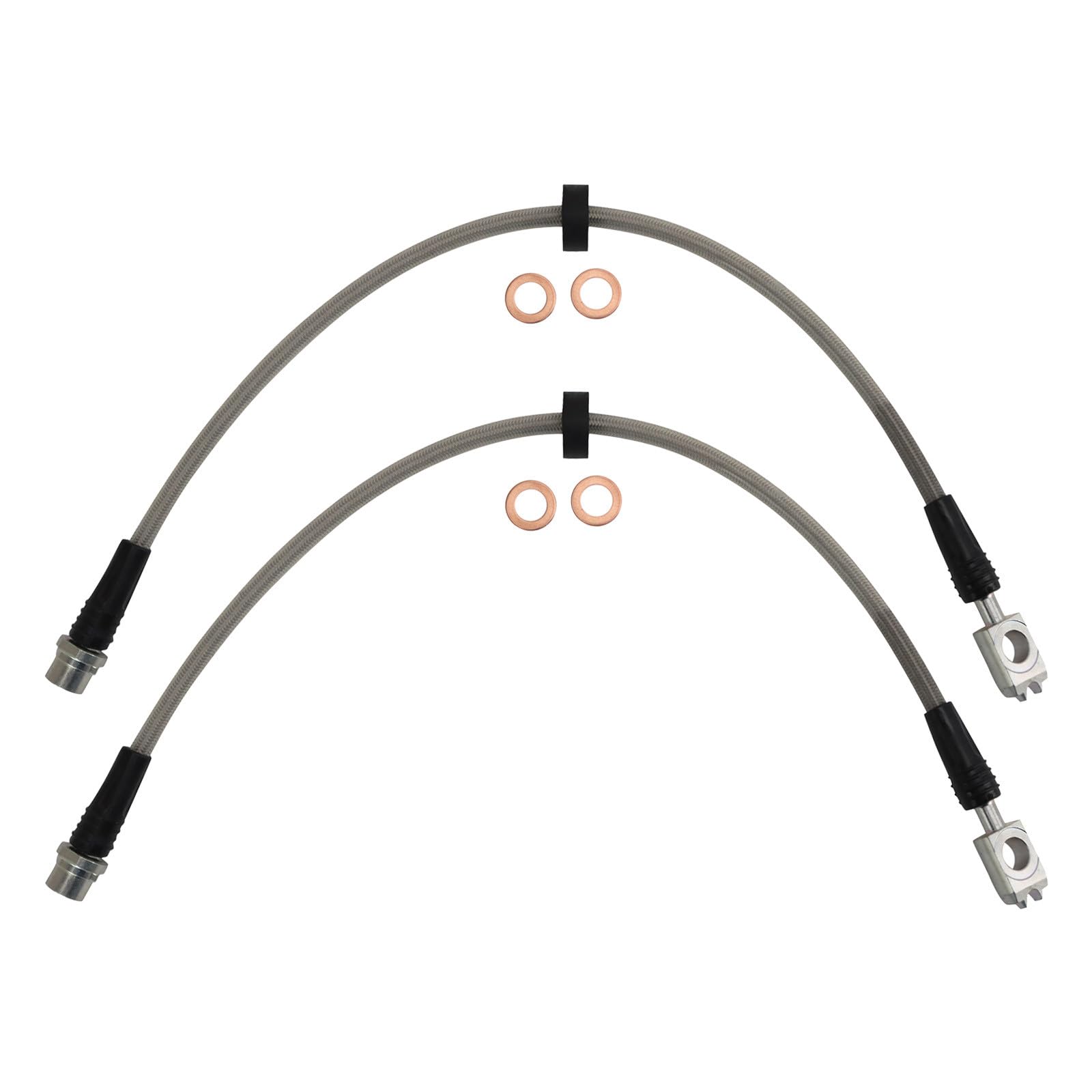 TRQ Front Performance Brake Hose Set