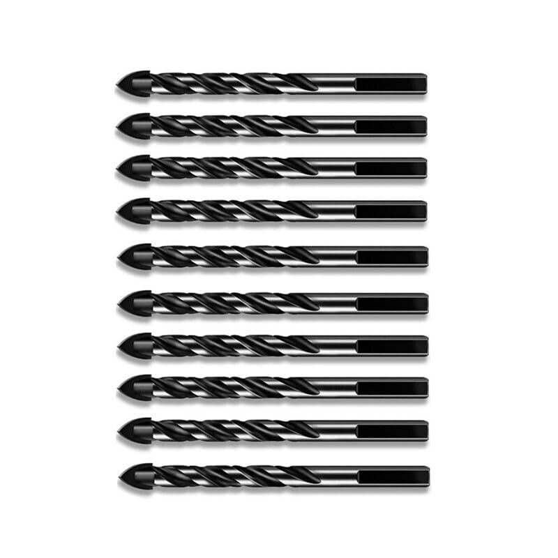 Printer Part for 10pcs 10mm Masonry Drill Bit,Drill with Tip Set for Brick,Stone,Concrete
