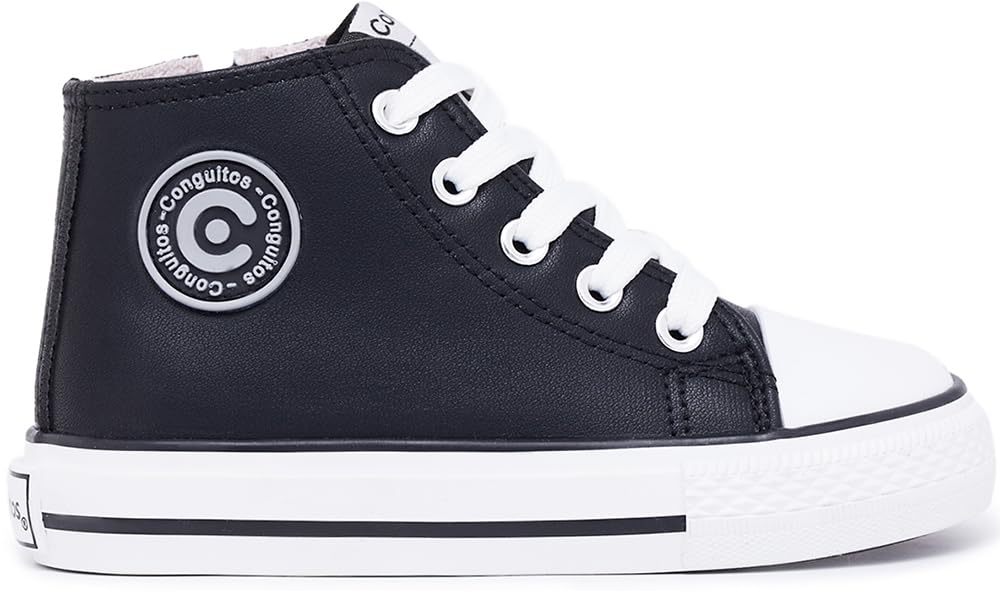 Conguitos Deportiva alta para niños 283115 Basic de la talla 35 en color BLACK