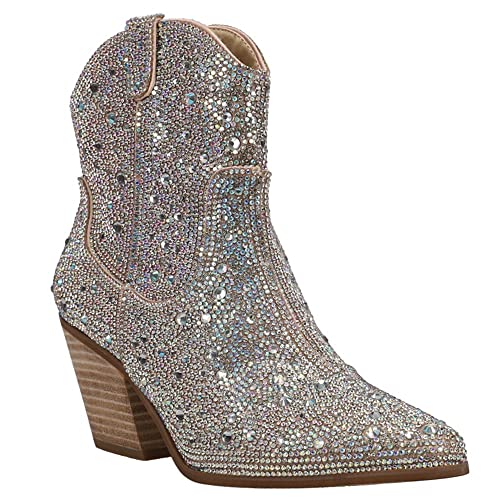 Matisse Women's Harlow Rhinestone Snip Toe Fashion Cowboy Boots2