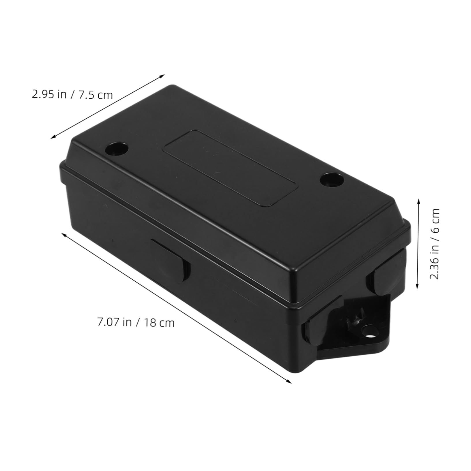 Conector de Cableado del Remolque de 7 Vías en Plástico Negro