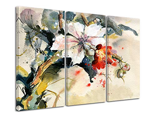 DECLINA Modern ram Gienah - abstrakt väggkonst väggkonst väggkonst - heminredning, kök, vardagsrum, sovrum för vuxna - flerfärgad 150 x 100 cm