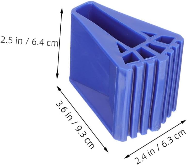 NUOBESTY 8pcs Ladder Non-Slip Mats Heavy Duty Rubber Ladder Stabilizer Feet for Home Office Construction Use