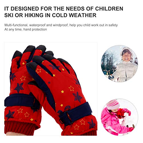 CLISPEED Luvas de Neve de Inverno Mais Quentes Ã  Prova D 'Ãgua para CrianÃ§as para CrianÃ§as Crian