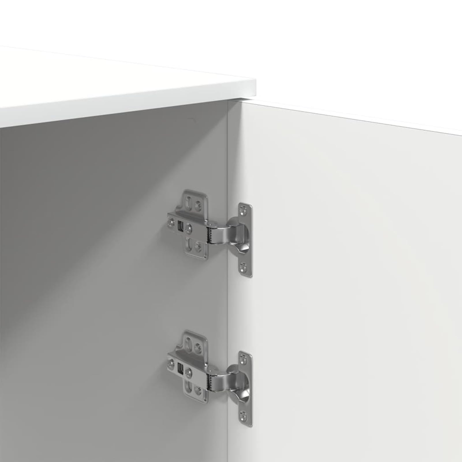 Lagerschrank Weiß aus Holzwerkstoff 40x45x103,5 cm mit 60 kg Tragkraft für Büroorganisation und Aufbewahrung