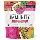 Pitaya Foods - Frozen Organic Immunity Bite-Sized Pieces, Pre-Packaged Frozen Dragon Fruit, Passion Fruit, Mango, No Added Sugar or Preservatives, Good Source of Fiber, Potassium, & Vitamin C, 100% Fruit, Non-GMO (32 oz Bag)