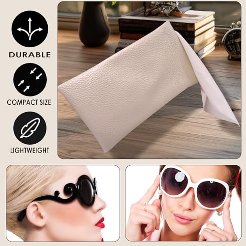 Image of Soft Sunglasses case | Large Glasses Case Holder - Eyeglass Pouch Squeeze Top | Glasses pouch Lightweight Extra Layers
