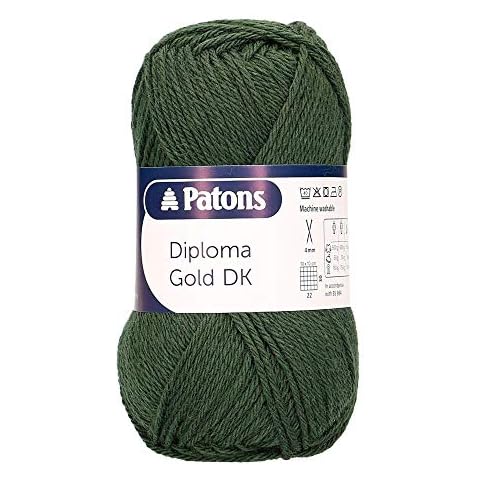 Patons Diploma Gold DK, Bottle Green (6131), 50g Cover