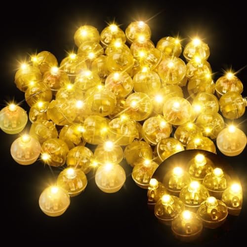 URAQT LED Ballonlichter 100 Stück - Bunte Partybeleuchtung Für Hochzeit & Events