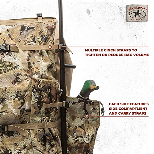 Rig'Em Right Waterfowl Refuge Runner Decoy Duck Hunting Backpack with Deluxe Padded Backrest and Shoulder Straps (Gore Optifade Marsh Camo)3
