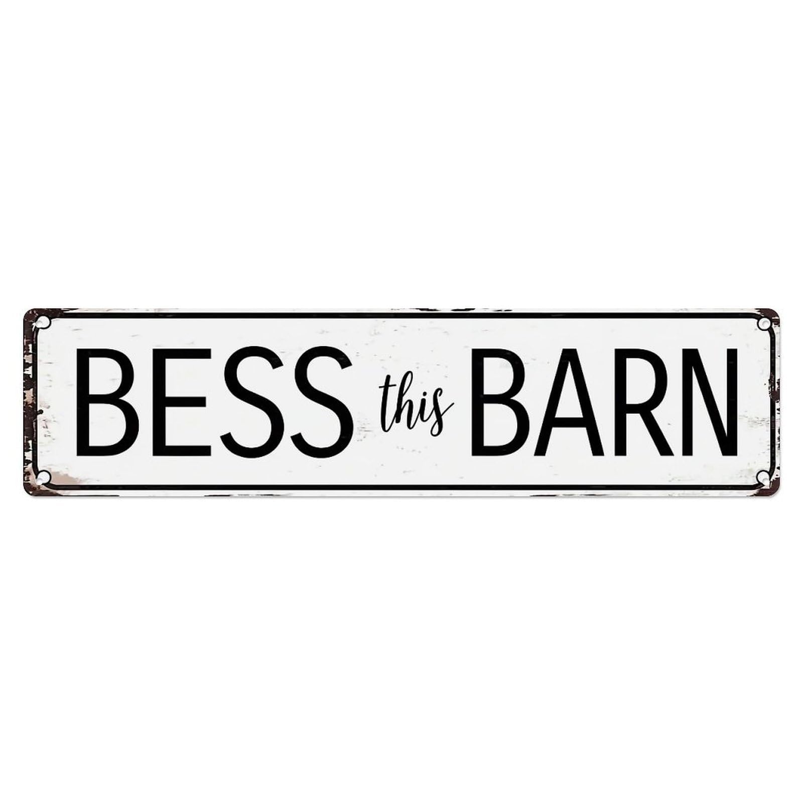 Bess This Barn Sign Metal Tin Sign Plaque