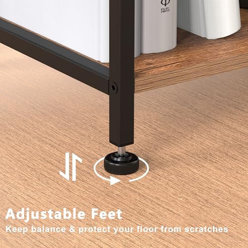 Image of EXOTICA Record Player Stand with 6-Tier Vinyl Storage for Up to 200 Albums