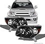 AKKON - For 2006-2009 Toyota 4Runner Sport SUV Amber Black OE Replacement Headlights Driver/Passenger Head Lamps Pair