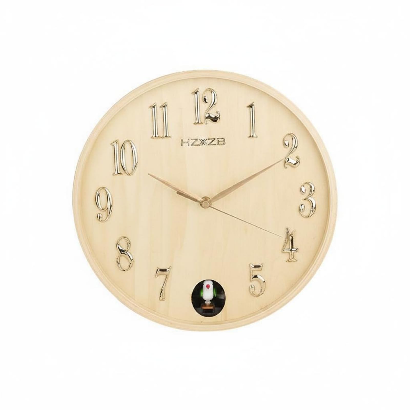 Horloge à Oiseau Décoratif en Bois Silencieuse Salon Chambre 107