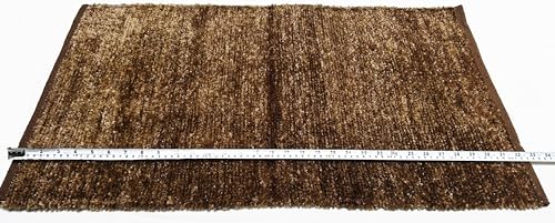 Image of House2Home Feather Cotton Blend Door Mat | 2Pc. Combo | 50x80cm | Side Binding - Available in 8 Colors (Camel)