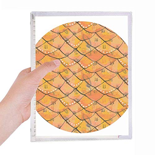 Carnet abstrait en bois feuilles en spirale rechargeable pour le bureau