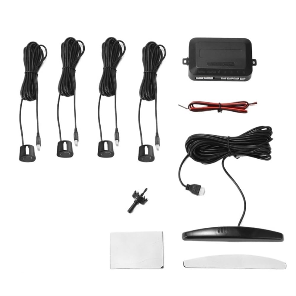 Sensor de Asistencia al estacionamiento PDC Sensor de estacionamiento LED para automóvil Detector de estacionamiento automático Pantalla Parktronic Monitor de Marcha atrás con 4 sensores
