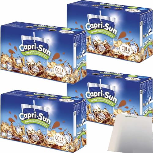 usy Bundle für Capri Sun Cola Koffeinfrei 4er Pack (4x10x200ml Packung) + usy Block