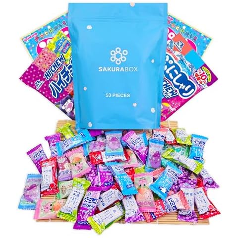 Hi Chew & Puccho Assortment Gift Bag 53 Pieces Japanese Soft Candy Taffy Haichuu Puchao Japan import Fruit Mix, Puni Shari Cover