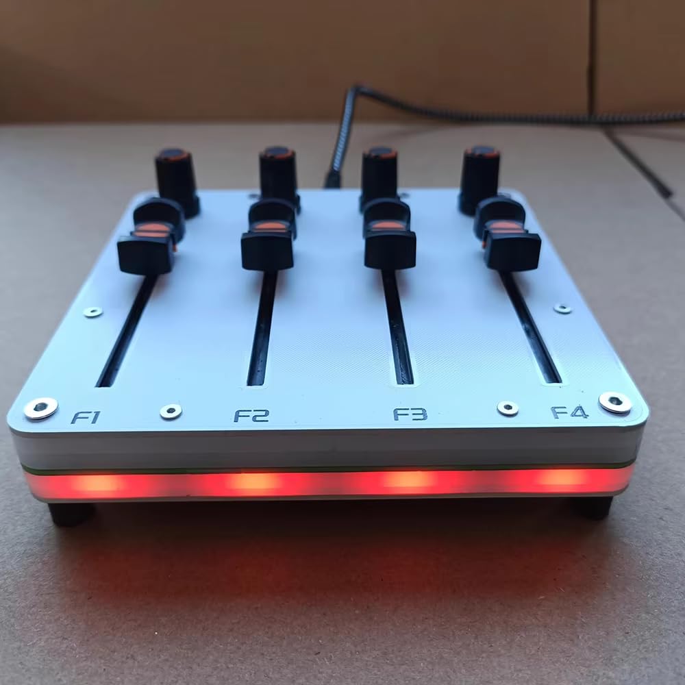 MIDI-Controller mit 4 Reglern und 4 Fadern sowie Anpassbarer CC-Belegung