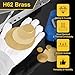 HAOTAISH Brass Round Plate is Used for DIY Handicraft Industrial Milling Lathe Processing, Thickness 5mm,5×25mm