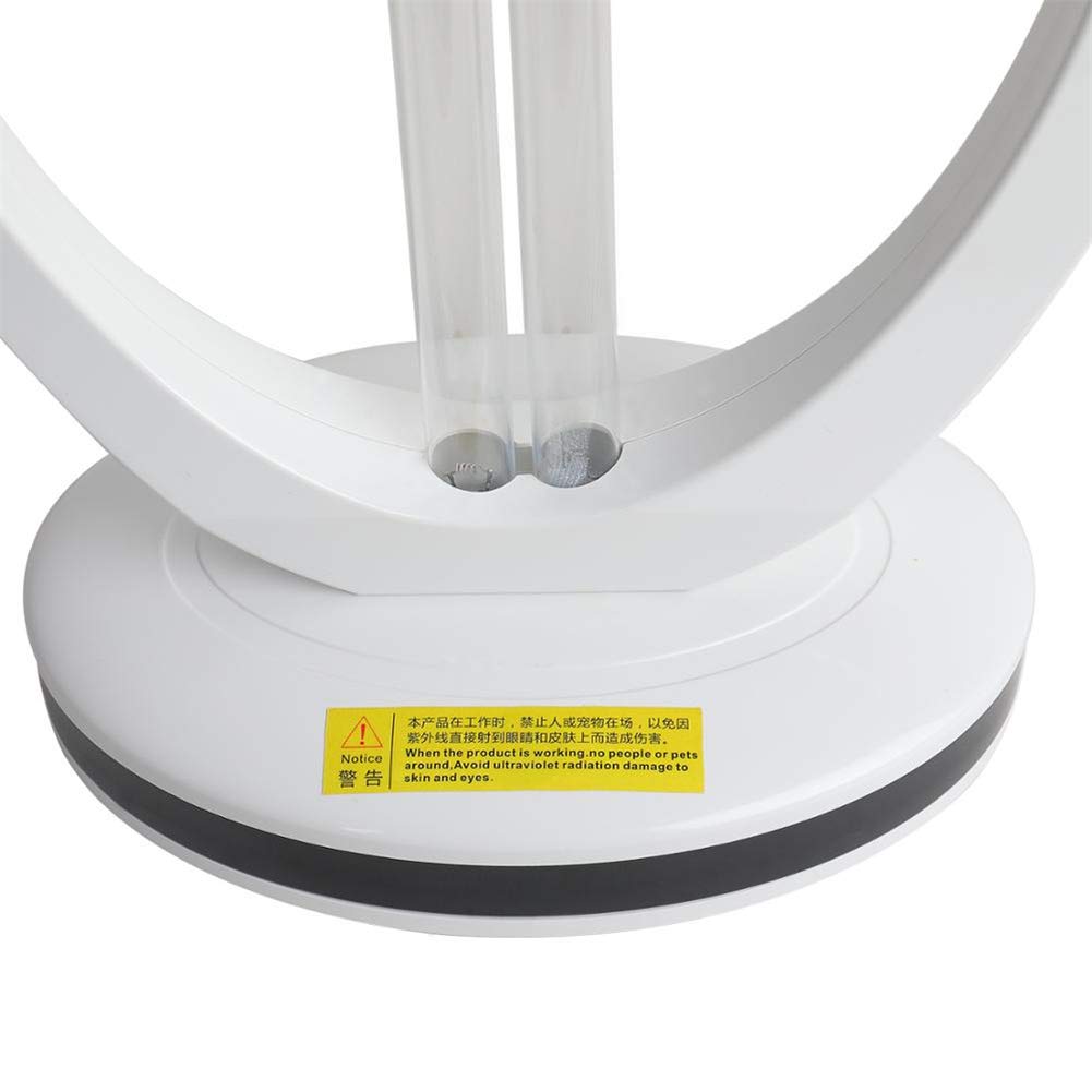 Lámpara de esterilizador UV de 38 W, sistema de purificación de aire ultravioleta portátil de ozono cuarzo UVC Luz de escritorio con control remoto
