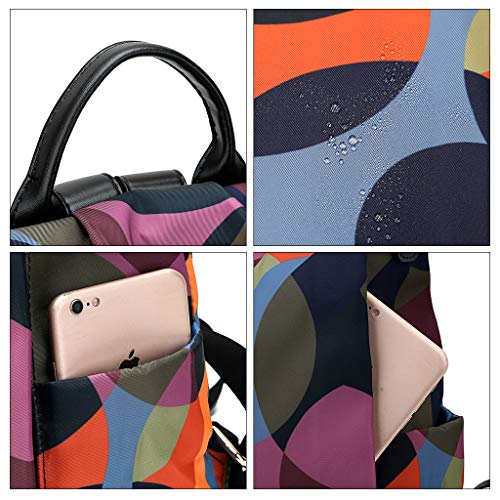 Mochila feminina YRCHENGLI antifurto de nylon, bolsas de ombro, grande, mochila casual para uso diár