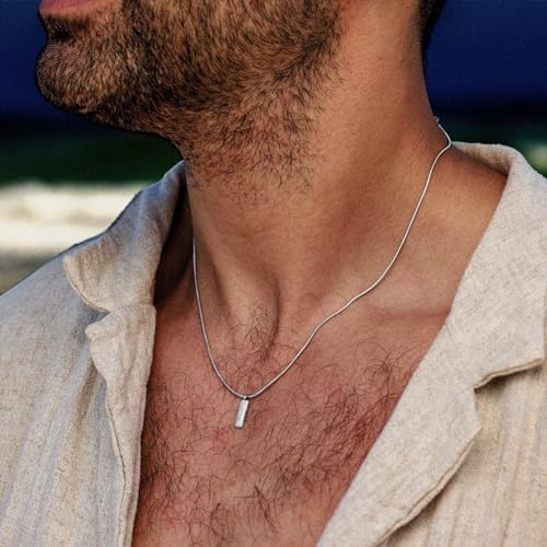 HZMAN Snake Chain Necklace for Men Women Thin Stainless Steel Chain Necklace Hip Hop Men's Choker Necklace 16"-30" Jewelry Gift2