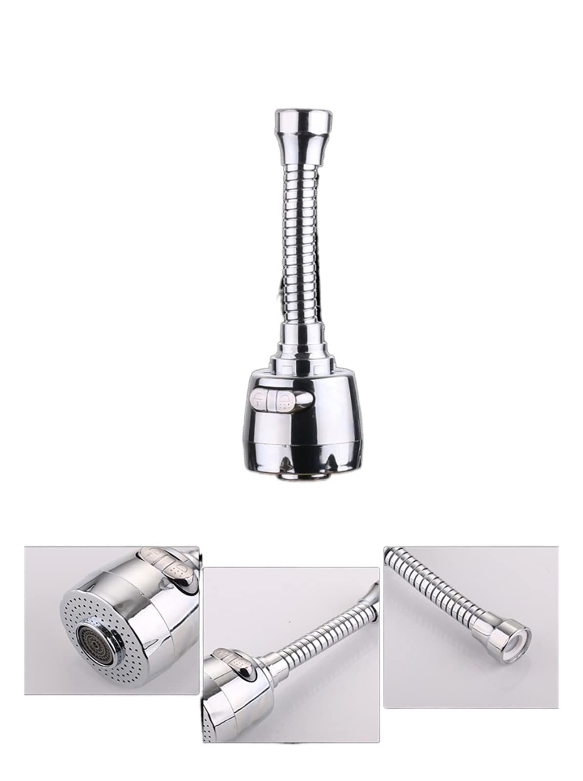 Perlator do kranu Adapter do kranu Aerator do kranu Kitchen Kran Spray, 360 stopni obrotowy zlew kuchenny Aerator Dual Mode Oszczędzający wodę kran Aerator Dysza do kranu do kuchni, łazienki Fa