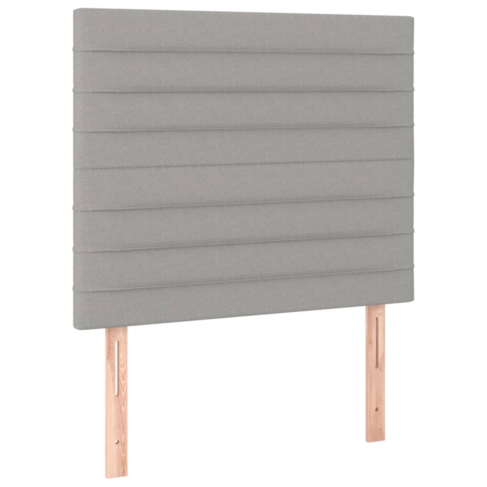 Cabeceros 2 Unidades, Cabezal De Cama, Cabezales Dormitorios Modernos, Cabecera para Cama, Cama Cabeza, de Tela Gris Claro 100x5x78/88 cm