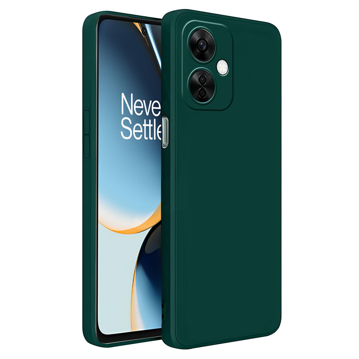 Silicone Soft Back Cover Case for OnePlus Nord CE 3 Lite 5G (Green)
