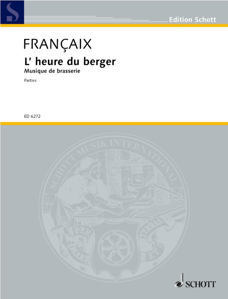 Partition L'heure du berger pour flûte hautbois clarinette basson