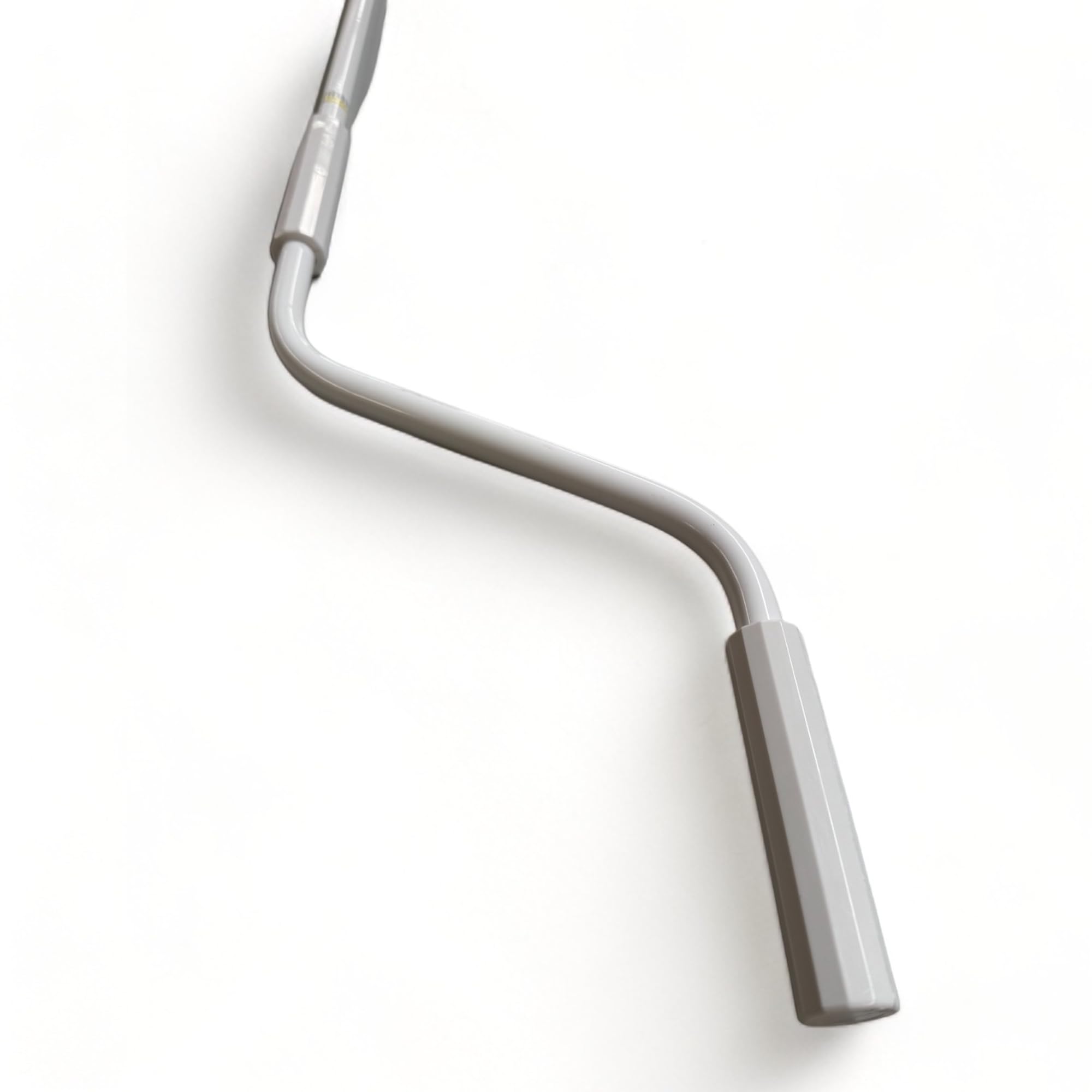 Teletoldo – Manivela Profesional para Toldo 150 cm ● Tubo de Acero + Maneta de Poliamida + Gancho de Zamak ● De Regalo Soporte de Pared con Tornillos – Blanco